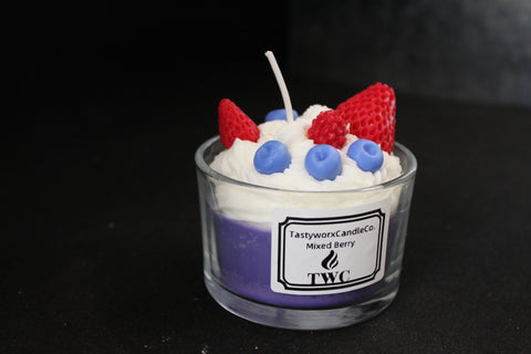 Scent Mixed Berry Regular TastyWorxCandleCo Soy Candles
