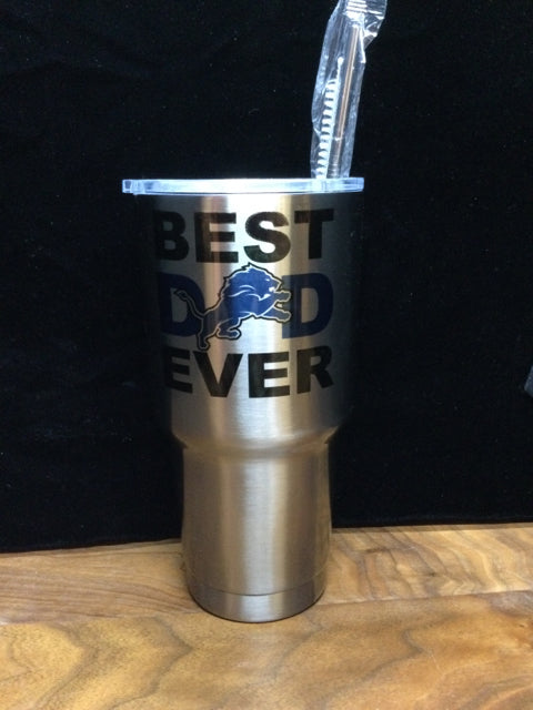 Best Dad Ever Stainless Steel tumbler by Ravaged Barn