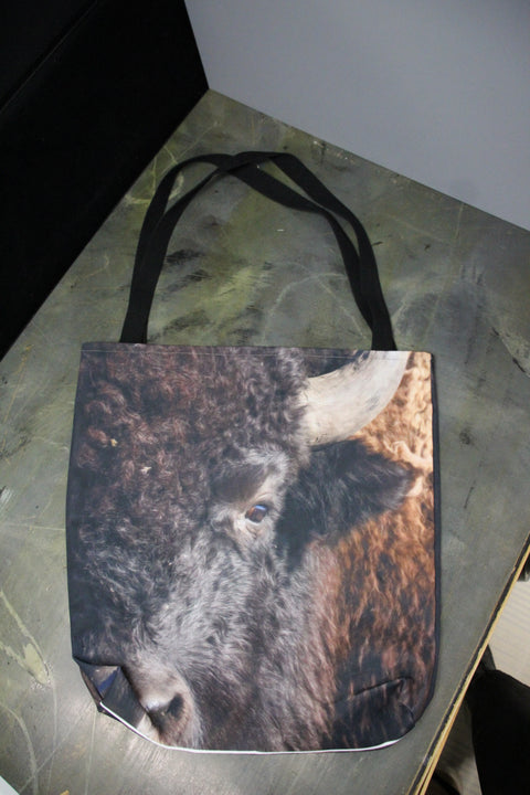 Genna Card Strength of the Plains Bison Canvas Tote