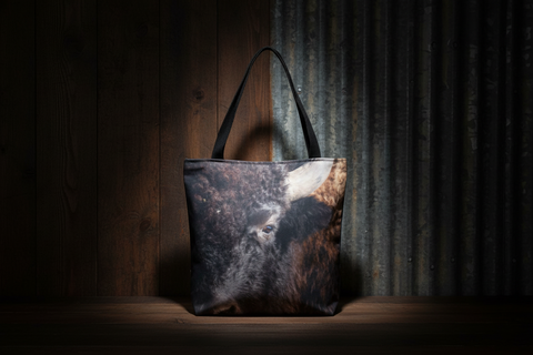 Genna Card Strength of the Plains Bison Canvas Tote