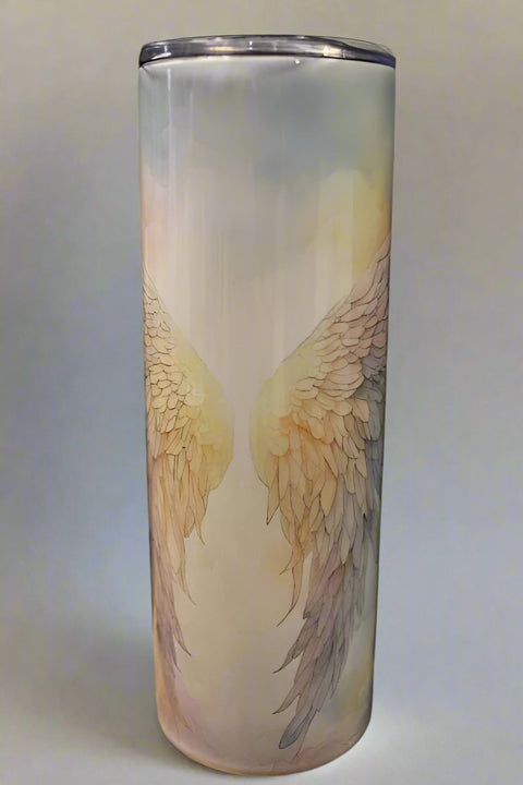 Angel Wings 20 oz Stainless Steel Travel Cup