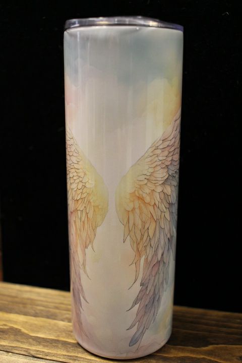 Angel Wings 20 oz Stainless Steel Travel Cup by June Bugs