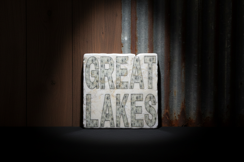 Great Lakes Petosky Tile Coasterby Ravaged Barn