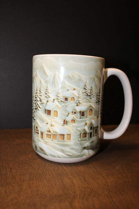 Winter Village Coffee Mug by June Bugs