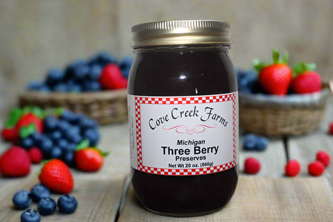 Michigan Three Berry Preserves by Cove Creek Farms