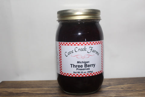 Michigan Three Berry Preserves by Cove Creek Farms