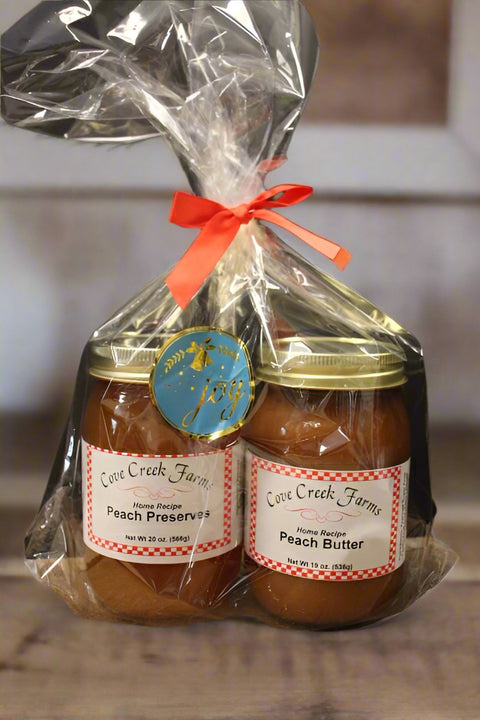 Cove Creek Farms Peach Preserves & Peach Butter Gift Set