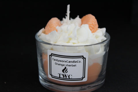 Scent Orange Sherbet Regular TastyWorxCandleCo Soy Candles