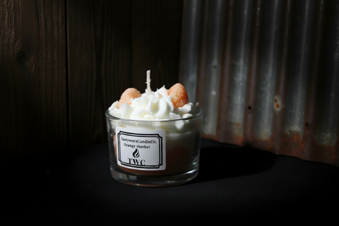 Orange Sherbet Soy Candle by TastyWorxCandleCo
