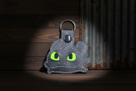 Toothless  Key Chain by Stitching Critters
