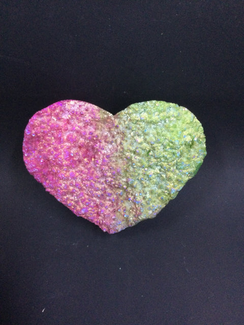 Titanium Aura Heart by Pirate Booty and Crystal Treasures