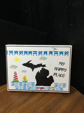 Load image into Gallery viewer, My Happy Place Wood Sign 6&quot; x 4&quot; by Ravaged Barn
