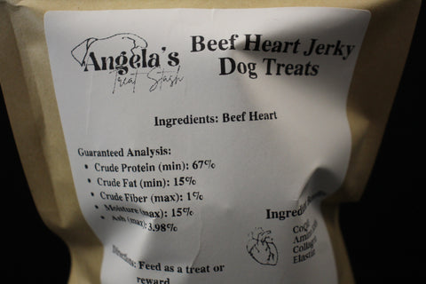 Beef Heart Jerky Treats-Angela's treat stash