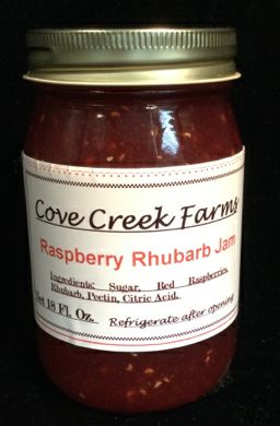 Raspberry Rhubarb Jam by Cove Creek Farms