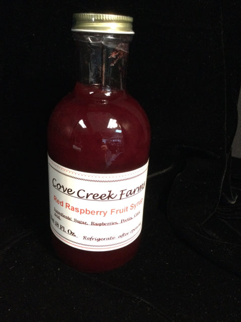 Red Raspberry Syrup by Cove Creek Farms