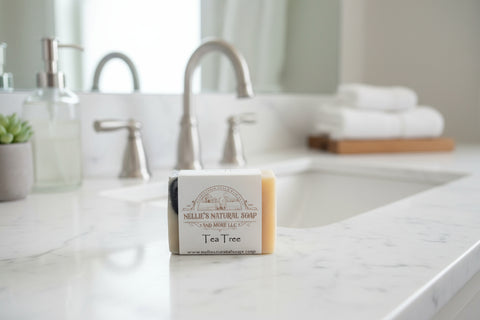 Tea Tree Bamboo Goat’s Milk Soap – Detoxifying & Refreshing