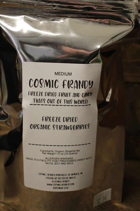 Freeze Dried Organic Strawberries by Cosmic Frandy