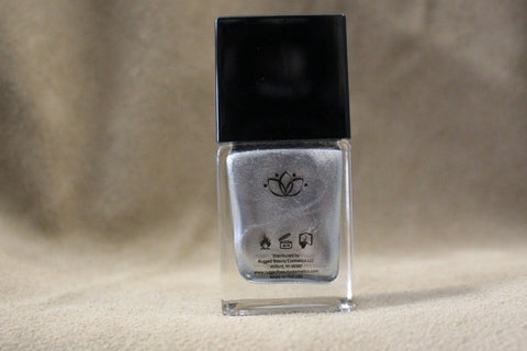 Rugged Beauty Silver Shimmer Nail Polish