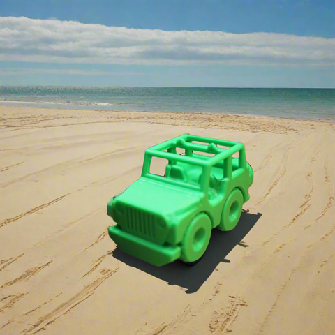 3-D Printed Green Offroad Vehicle by AMLinspirations Toys