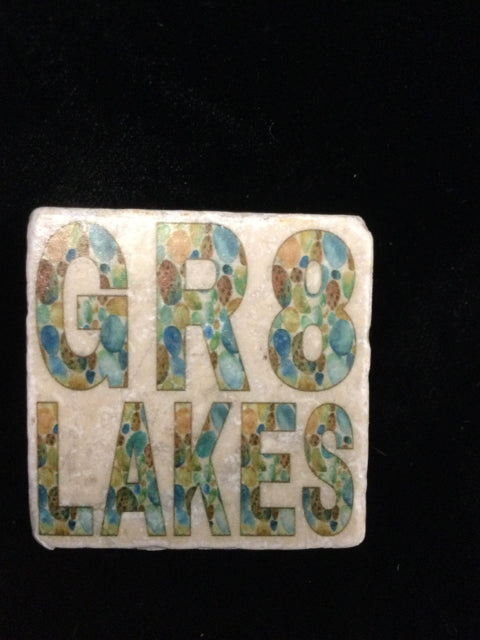 Great Lakes Stone Pattern Magnet Tile by Ravaged Barn