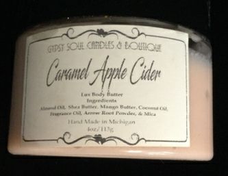 Caramel Apple Cider Body Butter by Gypsy Soul Candles & Boutique