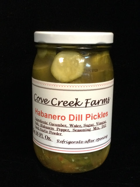 Habanero Dill Pickles by Cove Creek Farms