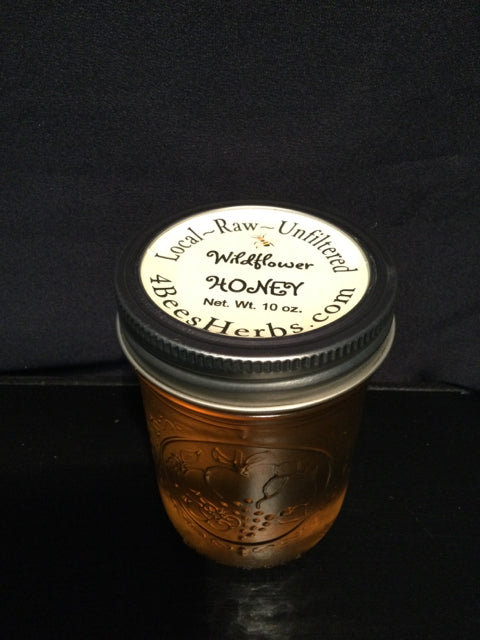 Local Raw Wildflower Honey by 4 Bees Herbs