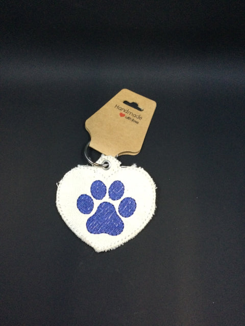 Embroidered key chain by Preppy Paws