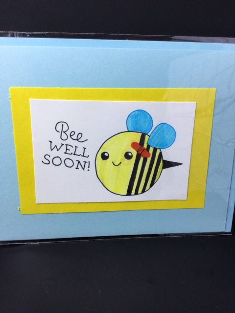 Lt Blue Bee Well by Cards for a Cause