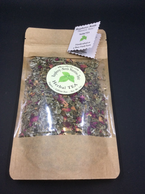 Raspberry Nettle Herbal Tea by 4 Bees Herb Farm