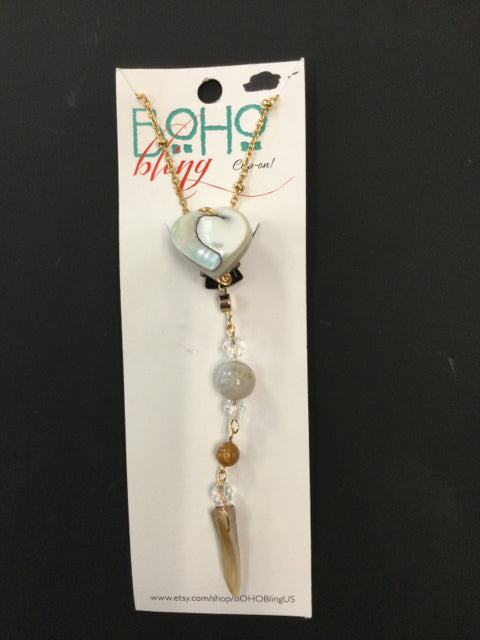 Nautilus Shell Clip-On by Boho Bling