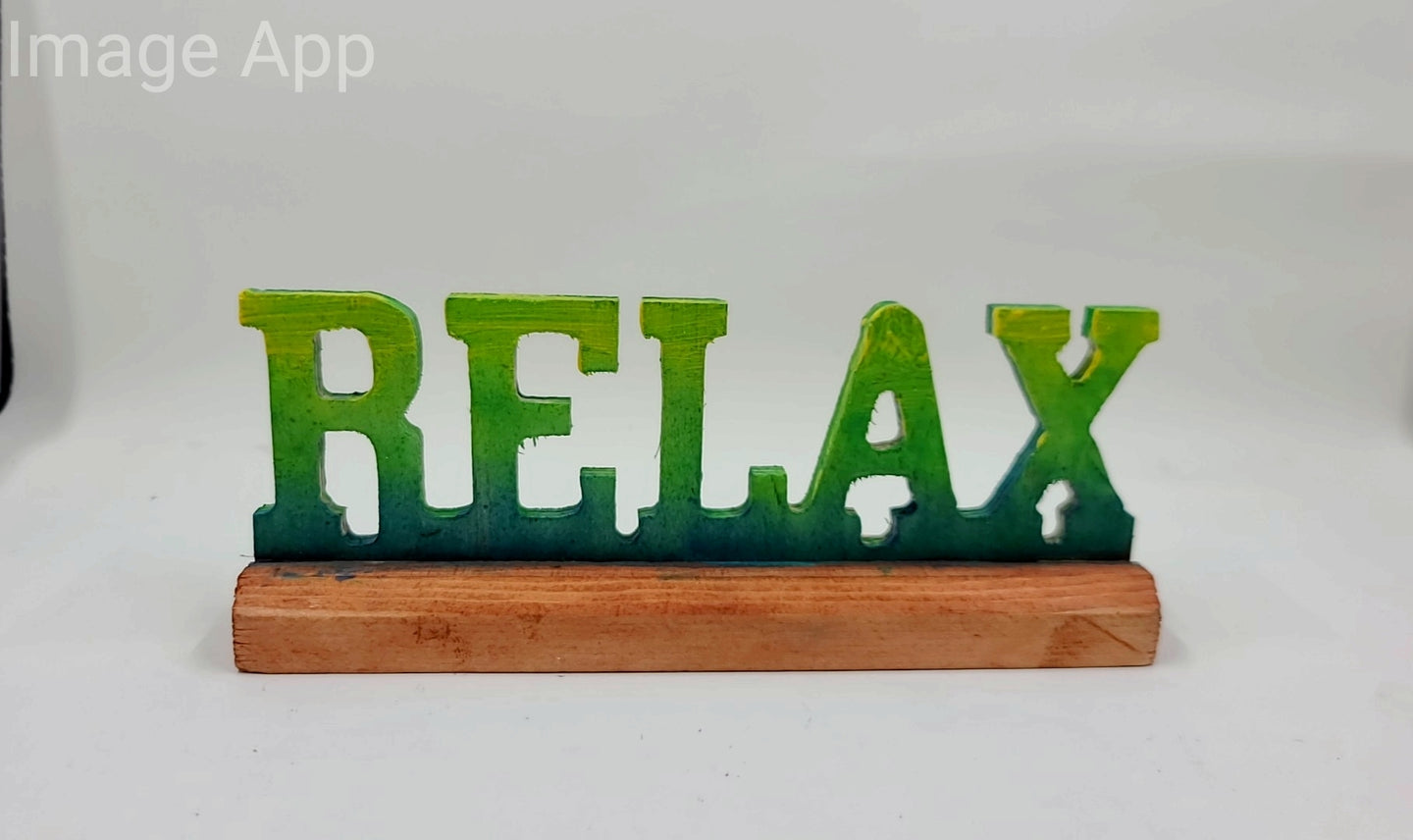 Teal Green Relax Desk Ornament by Tomas McIntyre