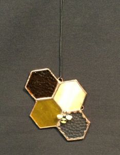 Honeycomb and Bee by Shards of Amber