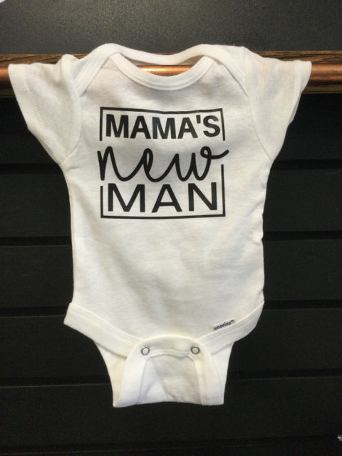 Mama's New Man Newborn Onesie by Mara Lynn Designs