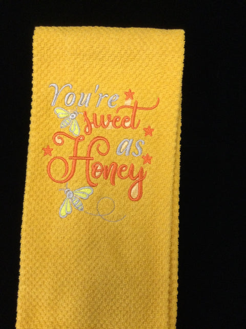 Honey Towel by AC Custom Embroidery & More