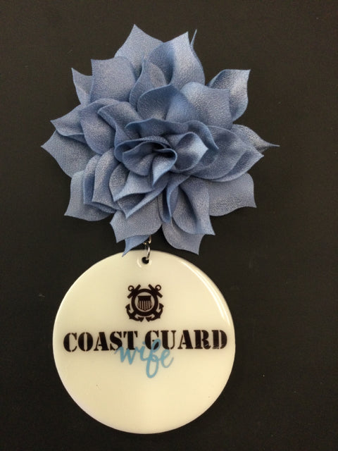 Coast Guard Wife Vent Clip by June Bugs