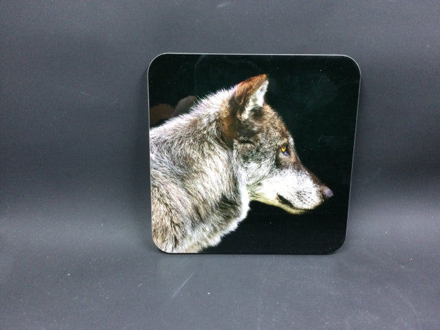 Side Wolf Coaster by Genna Card