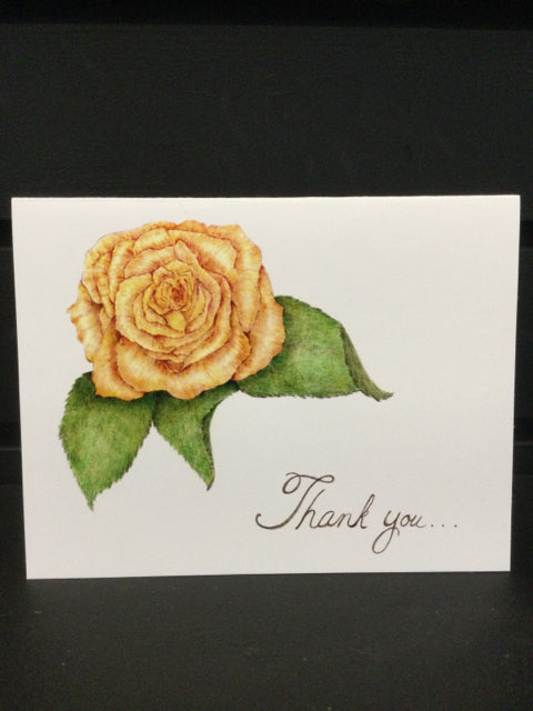 Rose Thank You  Card by Studio in the Pines
