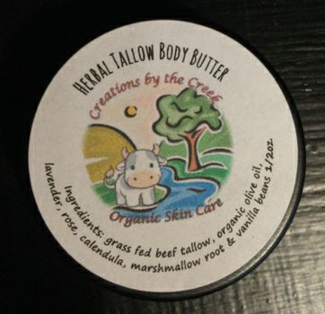 Herbal Tallow Body Butter, 1/2oz by Creations by the Creek