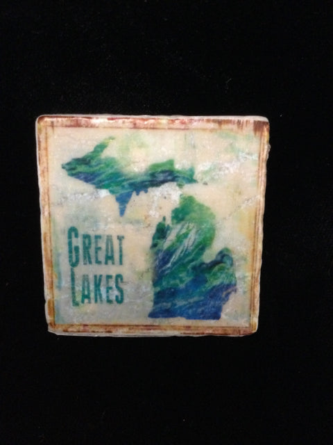 Great Lakes Magnet Tile by Ravaged Barn