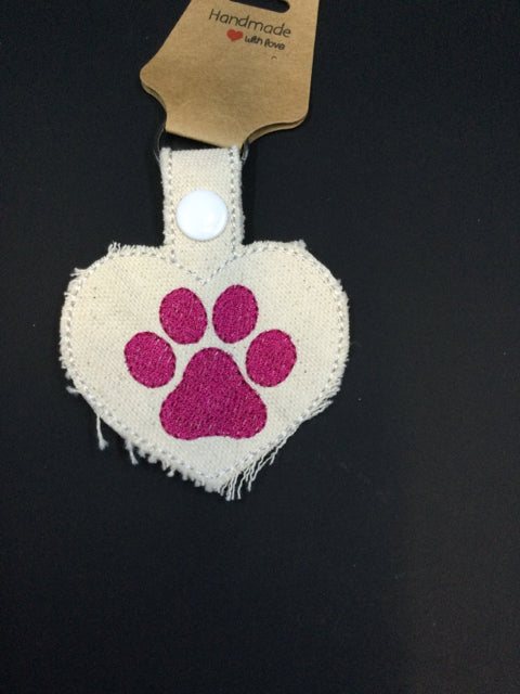 Embroidered  Print Key chain by Preppy Paws
