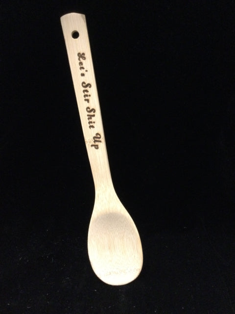 Stir Shit Up Wood Spoon by Shafer Built Accessories