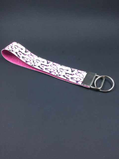 Pink Butterfly Keychain by Bow-Aholic Bowtique