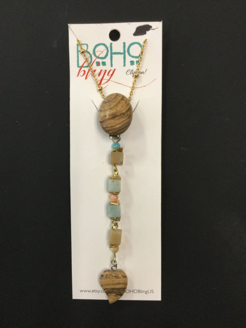 Picture Stone with Amazonite by Boho Bling