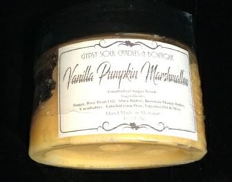 Vanilla Pumpkin Marshmallow Sugar Scrub by Gypsy Soul