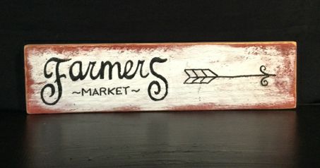 Farmers Market Sign by 4 Bees Herb