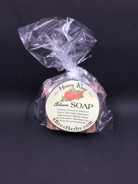 Honey Rose Artisan Soap by 4beesHerbFarm