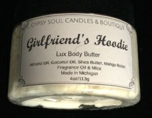 Girlfriends Hoodie Body Butter by Gypsy Soul Candles & Boutique