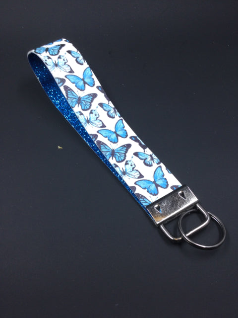 Blue Butterfly Keychain by Bow-Aholic Bowtique