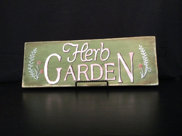 Herb Garden Wood Sign by 4 Bees Herbs